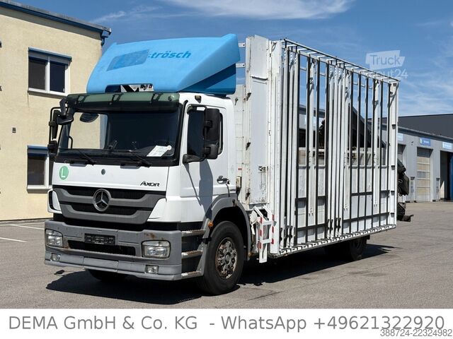 Camion cu platformă MERCEDES-BENZ Axor1833*Palfinger*Glastransporter*Fernbedienung