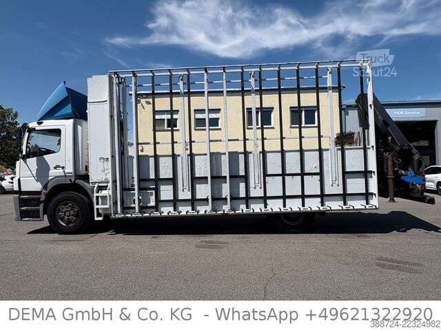 Camion cu platformă MERCEDES-BENZ Axor1833*Palfinger*Glastransporter*Fernbedienung
