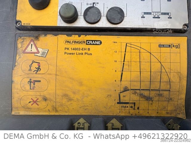 Camion cu platformă MERCEDES-BENZ Axor1833*Palfinger*Glastransporter*Fernbedienung