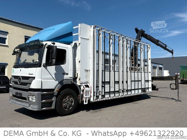 Camion cu platformă MERCEDES-BENZ Axor1833*Palfinger*Glastransporter*Fernbedienung
