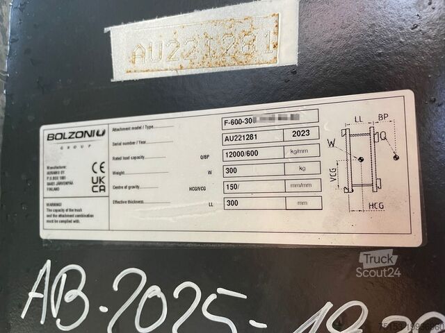 Tartozékok Bolzoni F-600-300-1100-41-KA