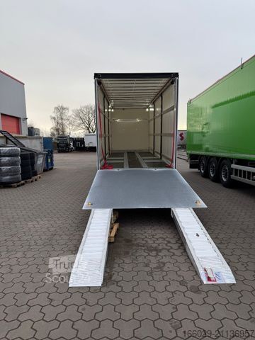 Autocarro con pianale e telone MAN 26.440 6x2 mit Schwerlast-Ladebordwand Rampe