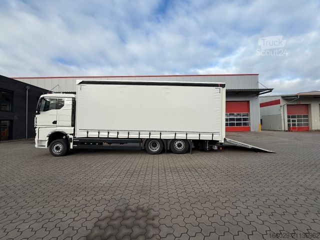Bisarca MAN 26.440 6x2 mit Schwerlast-Ladebordwand Rampe