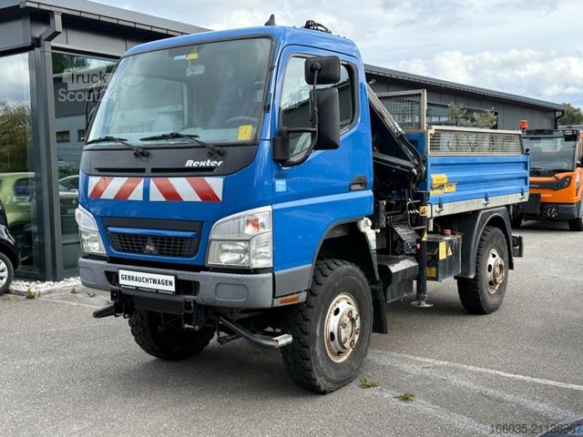 Φορτηγό ανατρεπόμενο βαν MITSUBISHI Pfau Rexter A6500 Allrad/Kipper/Klima/Kran HIAB