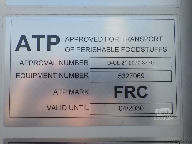 Reefer semitrailer SCHMITZ CARGOBULL SKO 24/L V7 Doppelst./Trennwand vorber./617 Std.