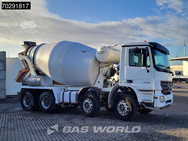 Mixer Mercedes Actros 3236 8X4 9m3 Stetter Mixer Retarder Stee...