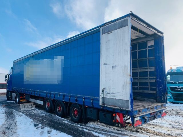 Atvira puspriekabė su tentu MEUSBURGER MPS-3 MEGA|Edscha|Tautliner|Wabco|SAF