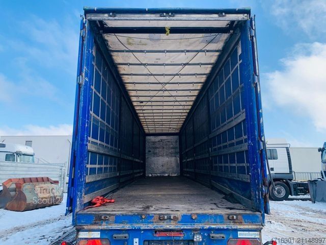 Atvira puspriekabė su tentu MEUSBURGER MPS-3 MEGA|Edscha|Tautliner|Wabco|SAF