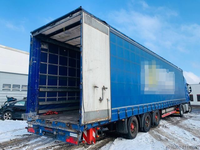 Atvira puspriekabė su tentu MEUSBURGER MPS-3 MEGA|Edscha|Tautliner|Wabco|SAF