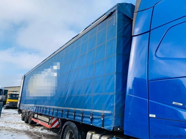 Atvira puspriekabė su tentu MEUSBURGER MPS-3 MEGA|Edscha|Tautliner|Wabco|SAF