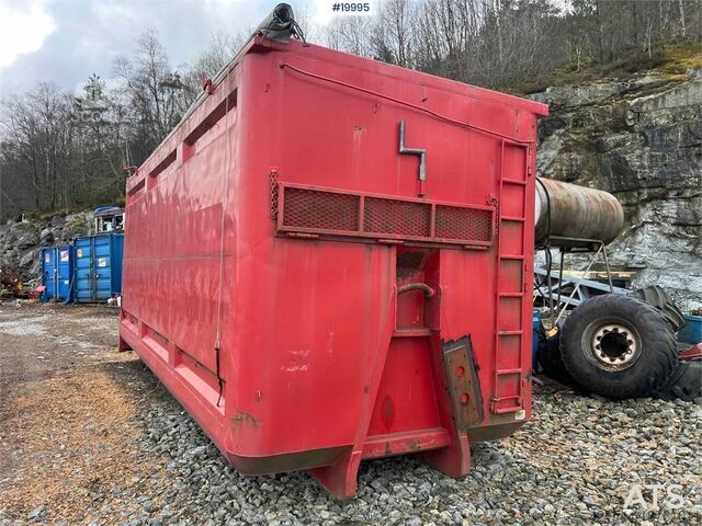 Mașină de construcții CMT 47M3 wood chip container w/ tarpaulin