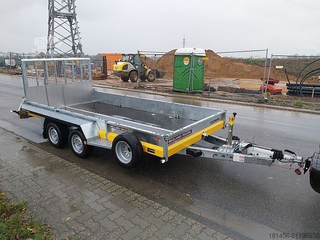 Baumaschinenanhänger Brian James Trailers General Plant 400x185cm 3500kg Ladeklappe direkt