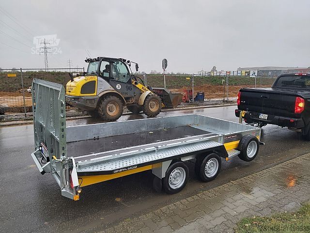 Baumaschinenanhänger Brian James Trailers General Plant 400x185cm 3500kg Ladeklappe direkt