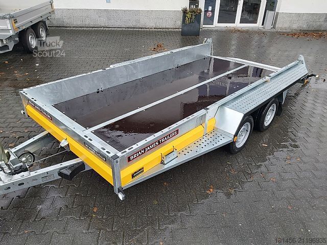 Baumaschinenanhänger Brian James Trailers General Plant 400x185cm 3500kg Ladeklappe direkt