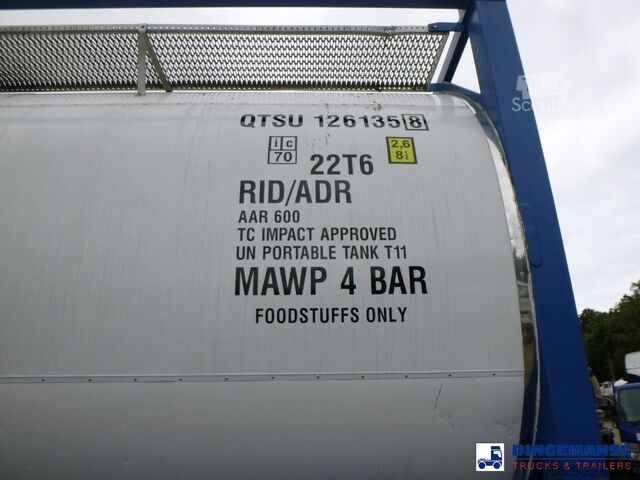 Contenitore cisterna Welfit Oddy Food tank container inox 25.9 m3 / 1 comp