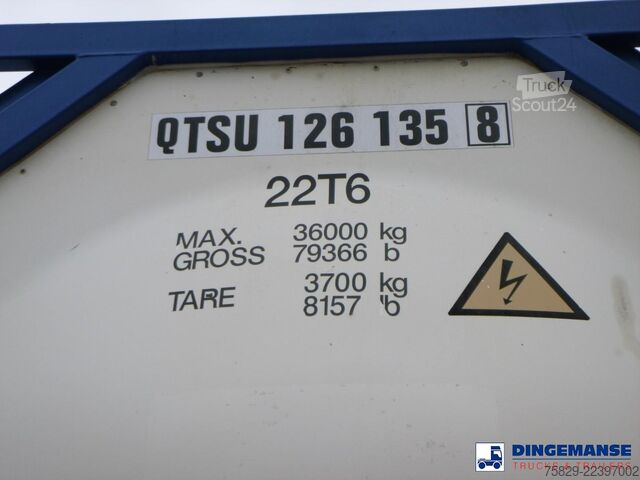 Contenitore cisterna Welfit Oddy Food tank container inox 25.9 m3 / 1 comp