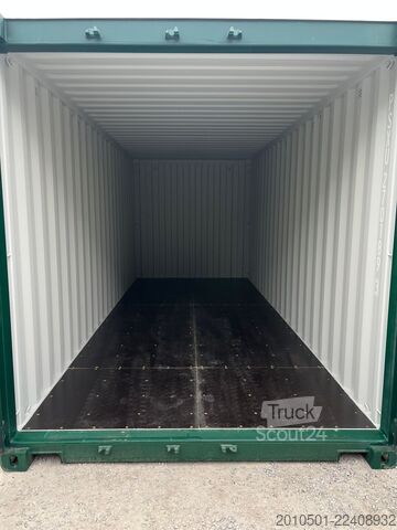  20 Fuß Seecontainer / Neucontainer / Moosgrün RAL 6005/ Materiallager