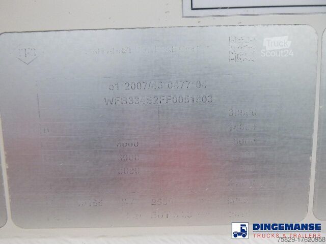 Силози Feldbinder Powder tank alu 36 m3 / 1 comp