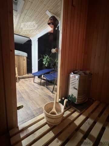 Wohnwagen  IZABELLA WELLNESSANHäNGER MIT SAUNA UND WHIRLPOOL, STROMAGGREGAT
