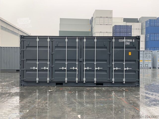 Seecontainer 20 Fuß Open Side Seecontainer / neu / Anthrazit / side Door Container