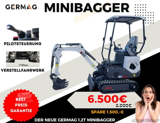 Mini-pelle GERMAG BX12 Diesel 10PS