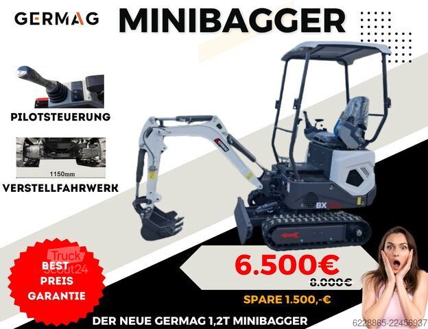 Mini-pelle GERMAG BX12 Diesel 10PS