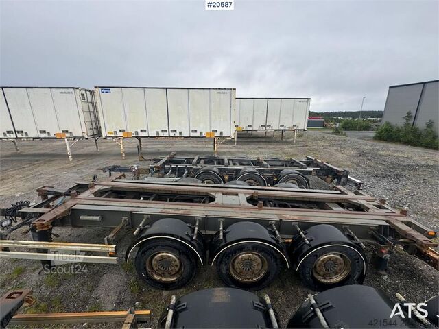 F.A.G konteinerinė priekaba – su pakreipimo funkcija  F.A.G Container Trailer – with Tipping Function
