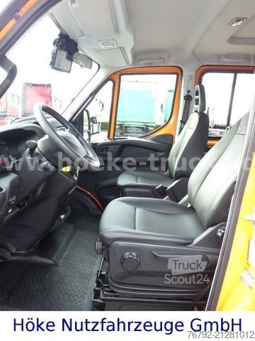 Furgón volquete IVECO 70 C 18 DoKa/Kipper/Palfinger Kran/Greifer/2xAHK