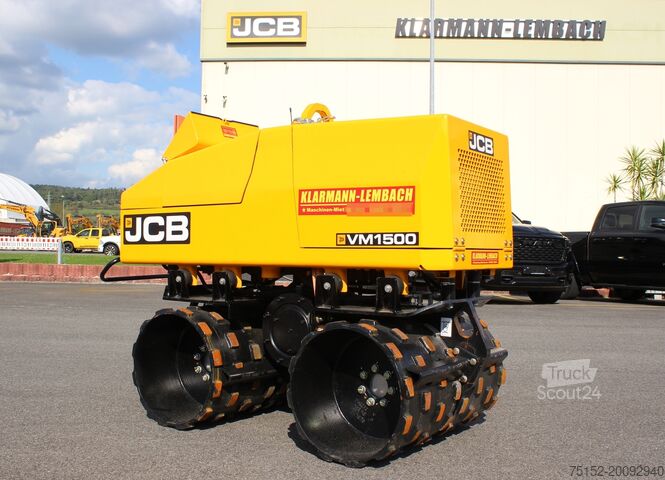 Roletador de valas com controlo remoto por rádio JCB VM 1500 Grabenwalze