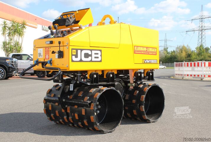 Roletador de valas com controlo remoto por rádio JCB VM 1500 Grabenwalze