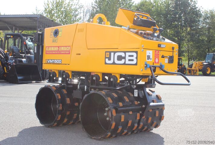 Roletador de valas com controlo remoto por rádio JCB VM 1500 Grabenwalze