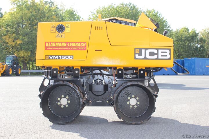 Roletador de valas com controlo remoto por rádio JCB VM 1500 Grabenwalze