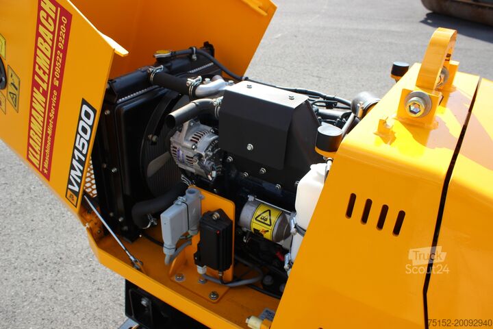 Roletador de valas com controlo remoto por rádio JCB VM 1500 Grabenwalze