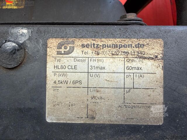 Užitkové vozidlo  19500 L mit Pumpe Mercedes Hilfsrahmen