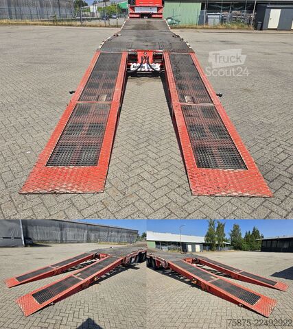 Semirimorchio ribassato MEUSBURGER MTS-3 Bridge Ramps Winch Remote Control Steering