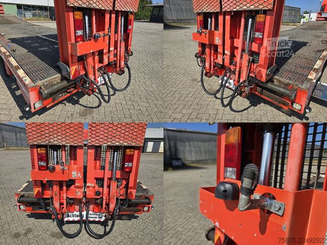 Semirimorchio ribassato MEUSBURGER MTS-3 Bridge Ramps Winch Remote Control Steering