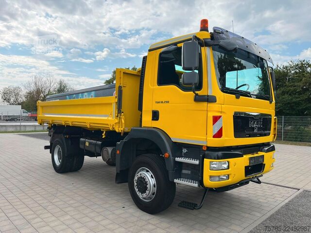 Trojstranný sklápací nákladný automobil MAN TGM 18.290 4x4