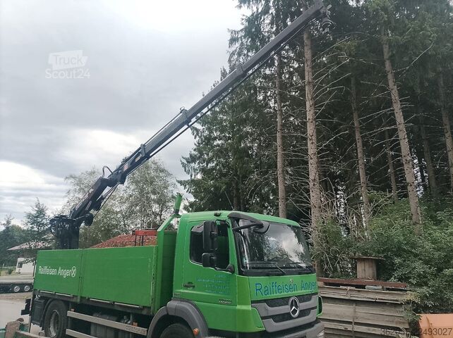 Teherautóra szerelt daru MERCEDES-BENZ Axor 1833L PRITSCHE KRAN HIAB 095 EH SEHR GEPFLE