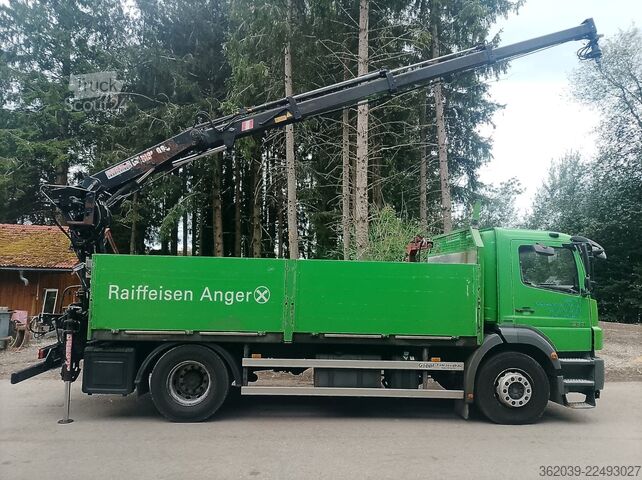 Teherautóra szerelt daru MERCEDES-BENZ Axor 1833L PRITSCHE KRAN HIAB 095 EH SEHR GEPFLE