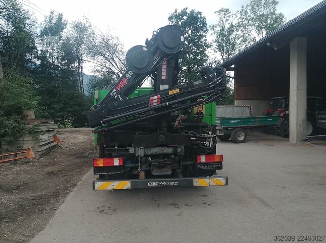 Teherautóra szerelt daru MERCEDES-BENZ Axor 1833L PRITSCHE KRAN HIAB 095 EH SEHR GEPFLE