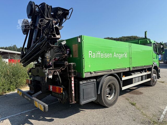 Teherautóra szerelt daru MERCEDES-BENZ Axor 1833L PRITSCHE KRAN HIAB 095 EH SEHR GEPFLE