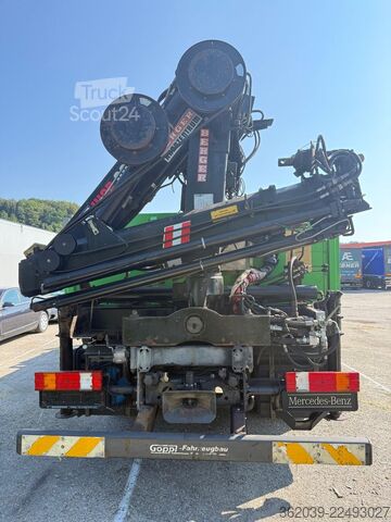 Teherautóra szerelt daru MERCEDES-BENZ Axor 1833L PRITSCHE KRAN HIAB 095 EH SEHR GEPFLE
