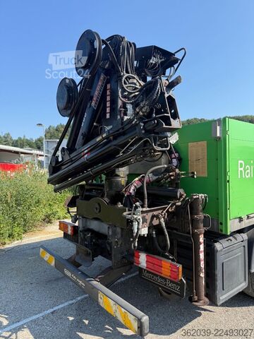 Teherautóra szerelt daru MERCEDES-BENZ Axor 1833L PRITSCHE KRAN HIAB 095 EH SEHR GEPFLE