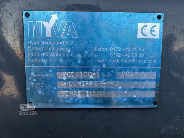 Wywrotka Ginaf X6 5250 CSE 10x4 Hyva kipper 28 m3 Euro 6