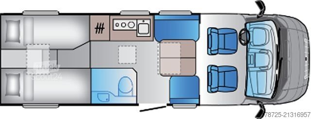 Teilintegriertes Wohnmobil SUNLIVING C 70DL X-Tra Ford