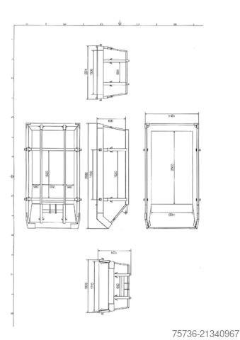 Hákový kontajner Portaalcontainer 6m³ New!