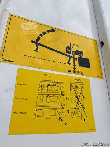 Châssis interchangeable avec structure caisson Krone BDF Stahl Wechselkoffer Türen