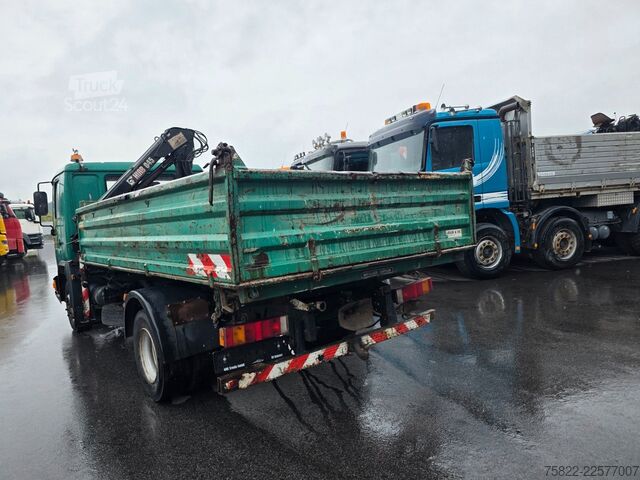 Billenőplatós furgon MAN 8.174 / E3 / Kipper Kran Greifer / 2X AHK