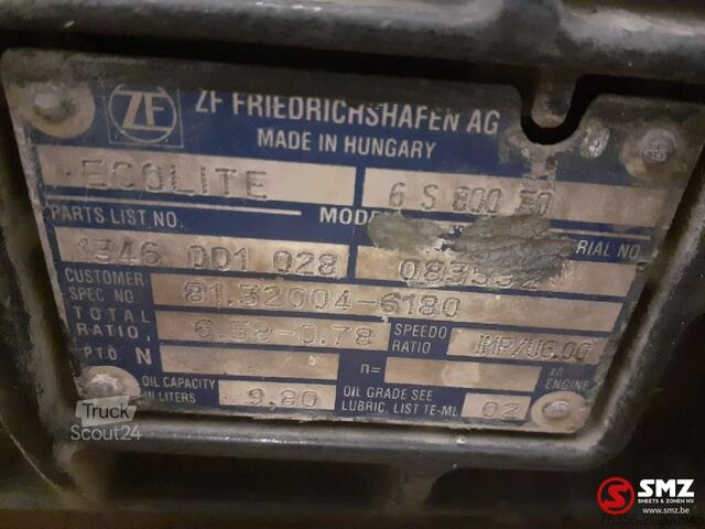 Caja de cambios Man Occ versnellingsbak MAN 6S800TO - hersteld