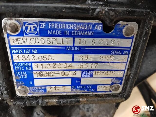 Getriebe Man Occ versnellingsbak + intarder 16S2221TD MAN